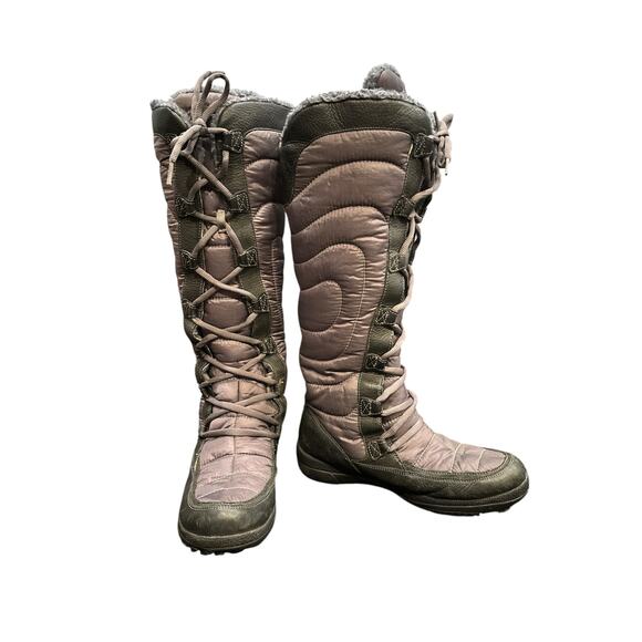Timberland waterproof tall women’s winter brown boots, fleece lined size 8.5 - Picture 1 of 11